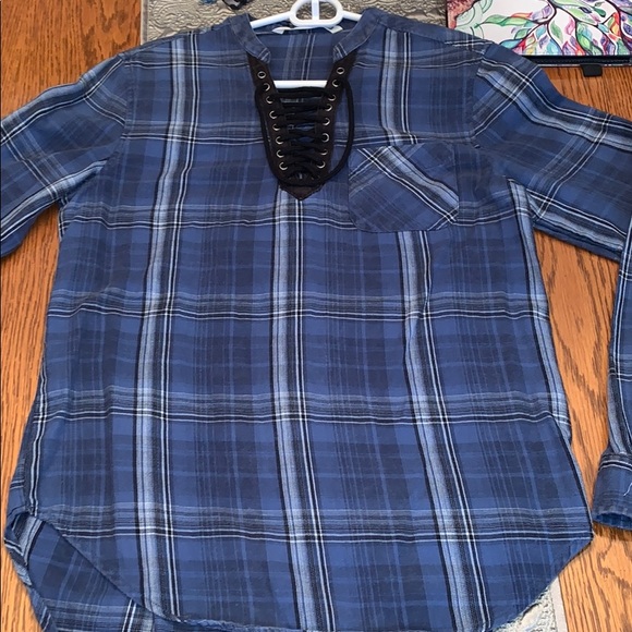 Hippie Laundry Plaid Top Size Small Worn Once EUC - Picture 6 of 10